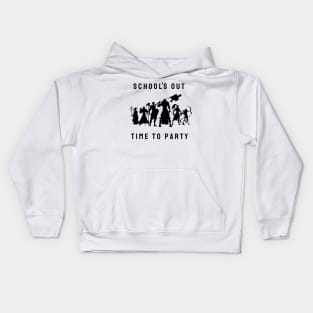 Schools out time to party rpg style Kids Hoodie